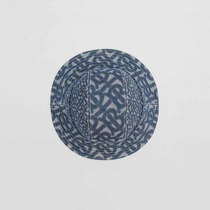 Monogram Motif Denim Bucket Hat 6