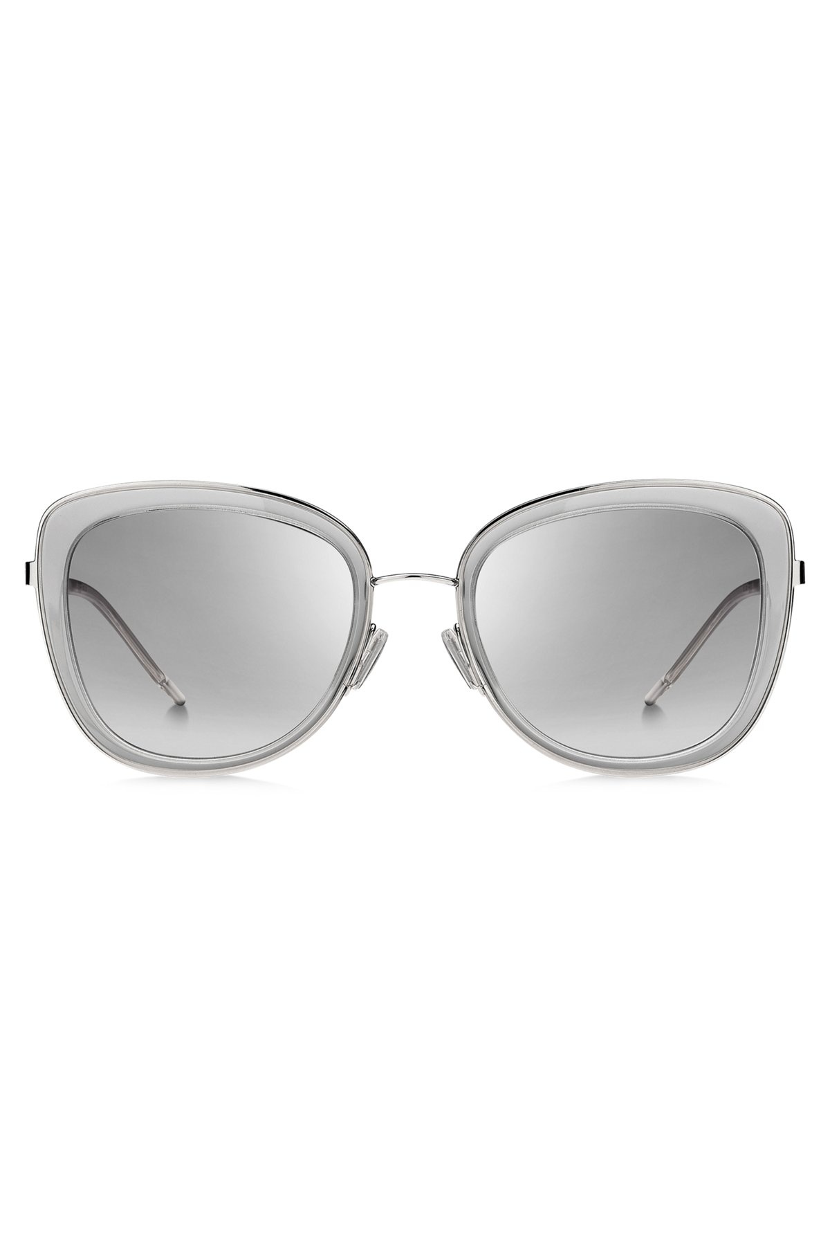 TRANSLUCENT-ACETATE SUNGLASSES WITH STEEL TEMPLES - 3