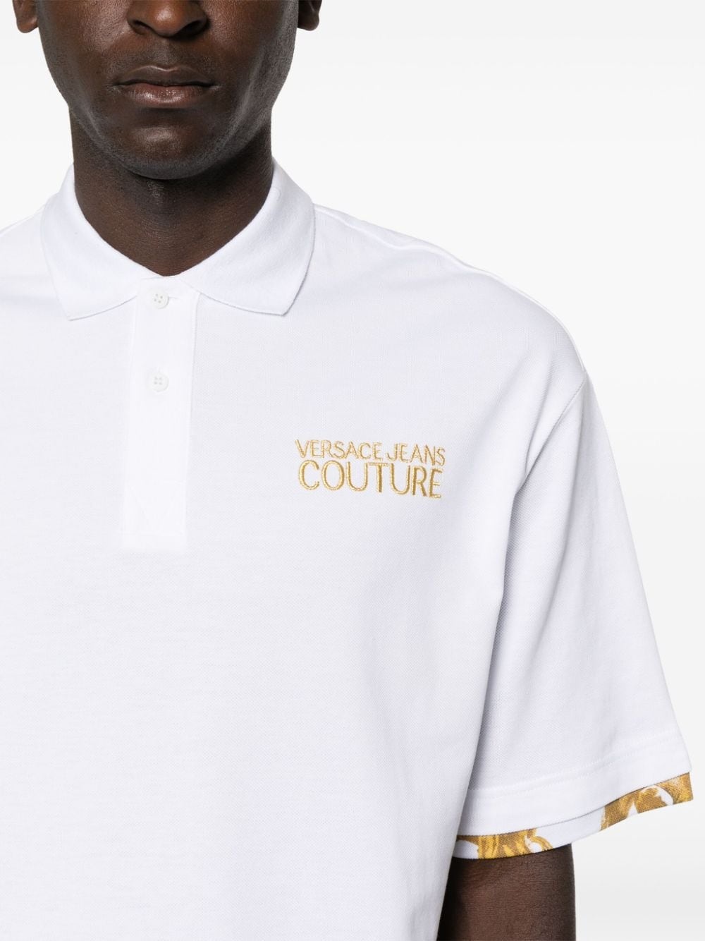 embroidered-logo polo shirt - 5