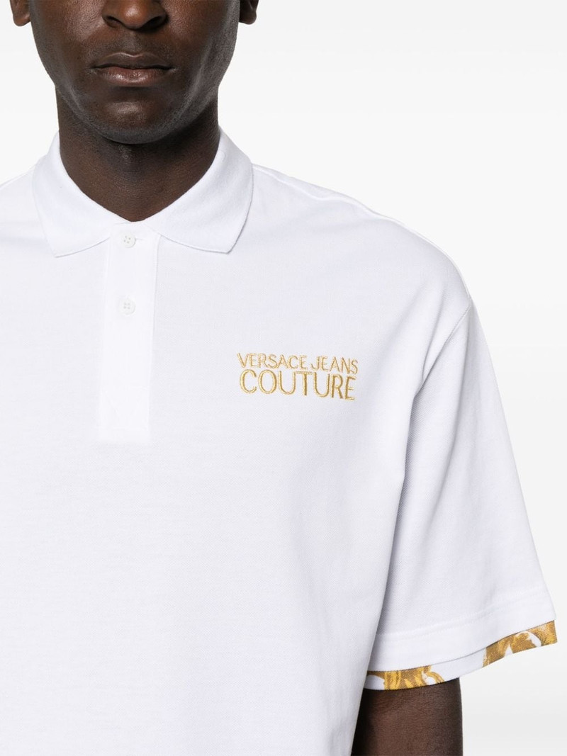 embroidered-logo polo shirt 5