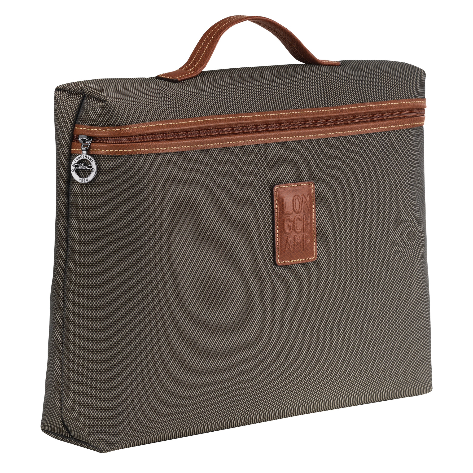 Boxford S Briefcase Brown - Canvas - 3