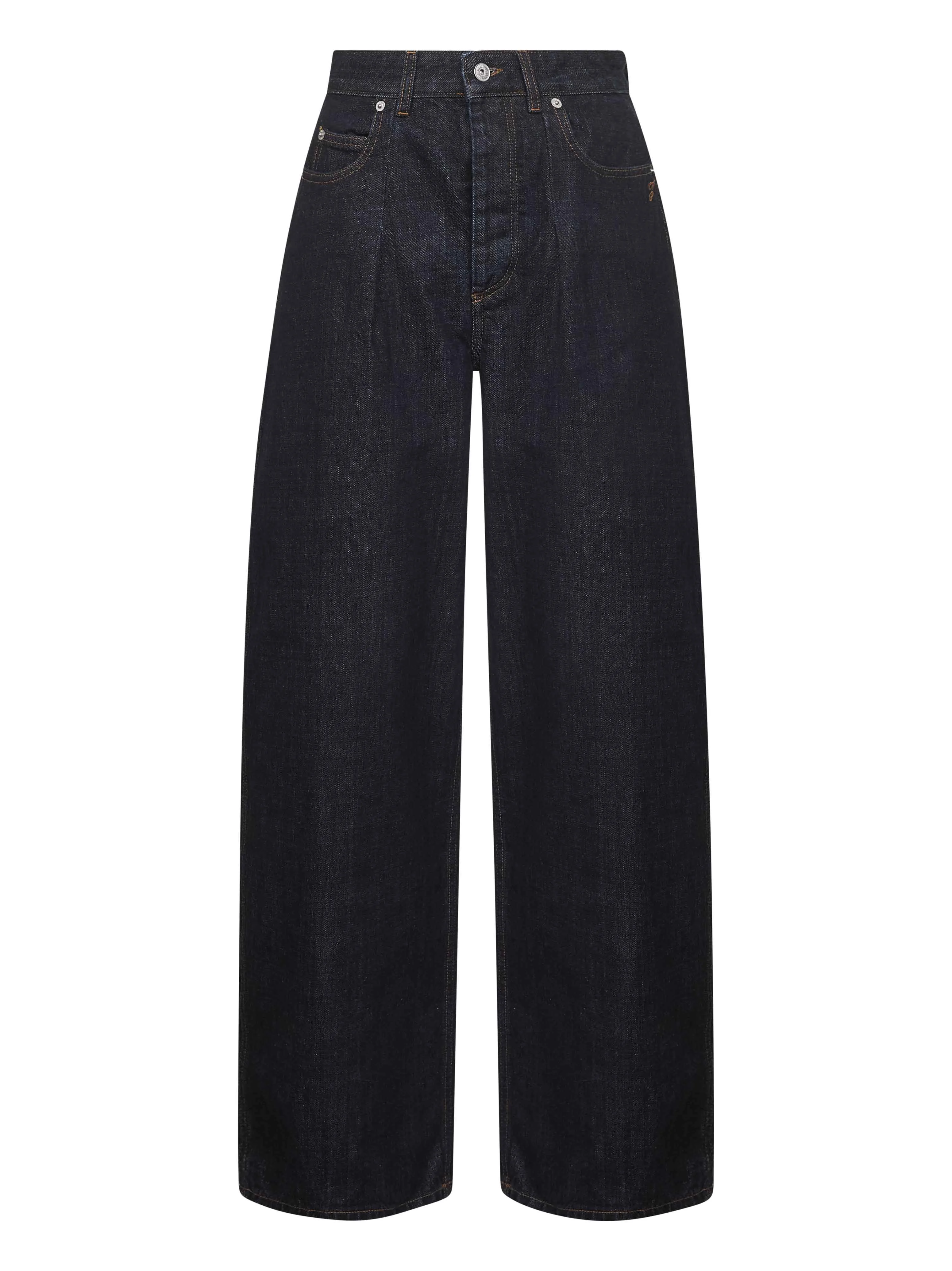 Jacquemus Women Blue The Ovalo De-Nîmes Denim Jeans - 1