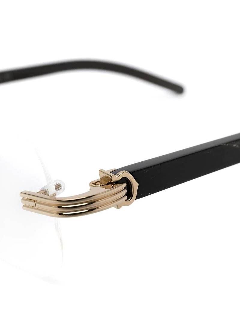 C de Cartier rectangle-frame glasses 3