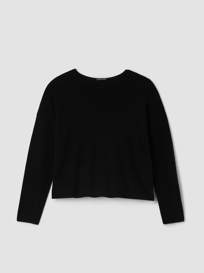 Merino Crew Neck Top in Regenerative Wool 1