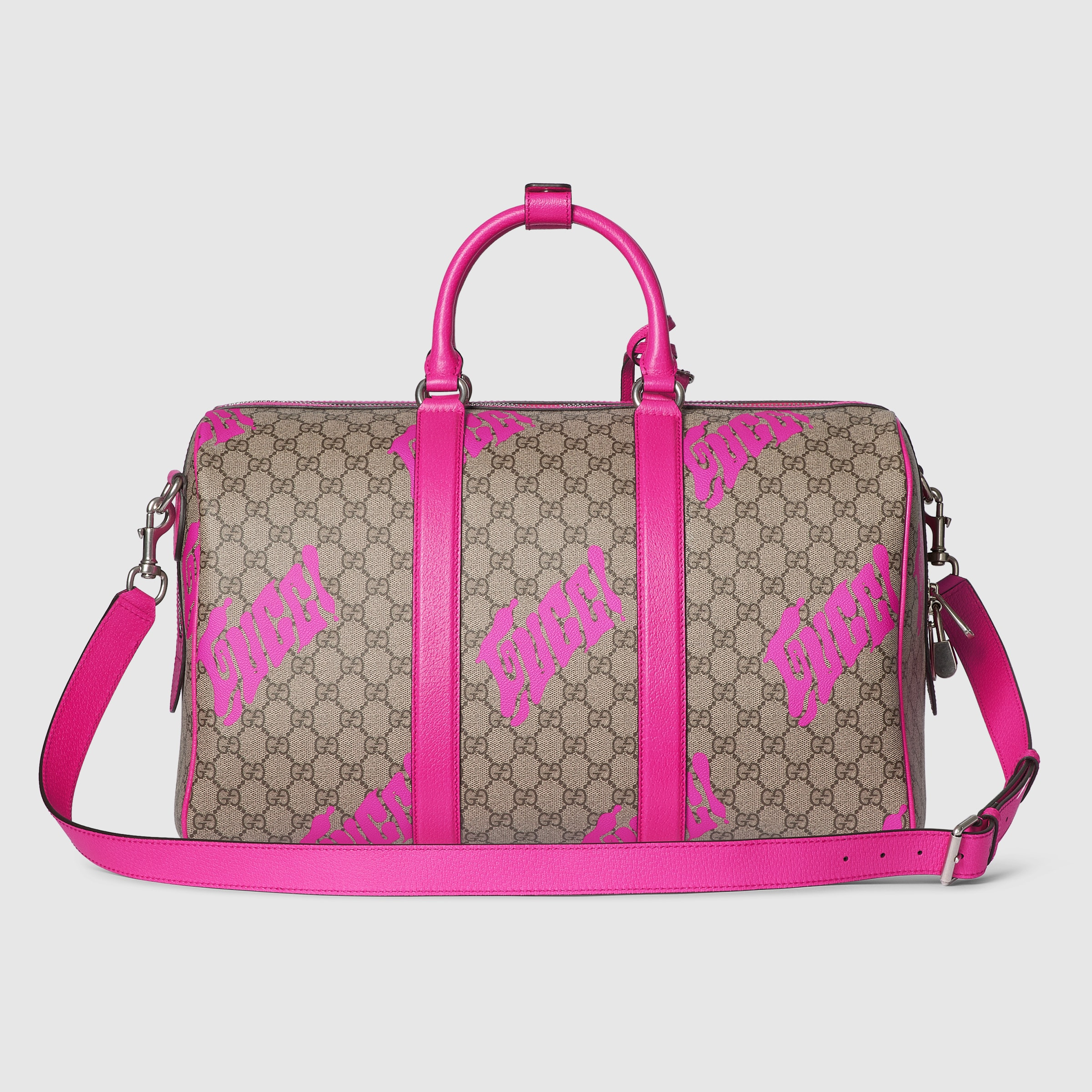 Medium duffle bag with print - 8