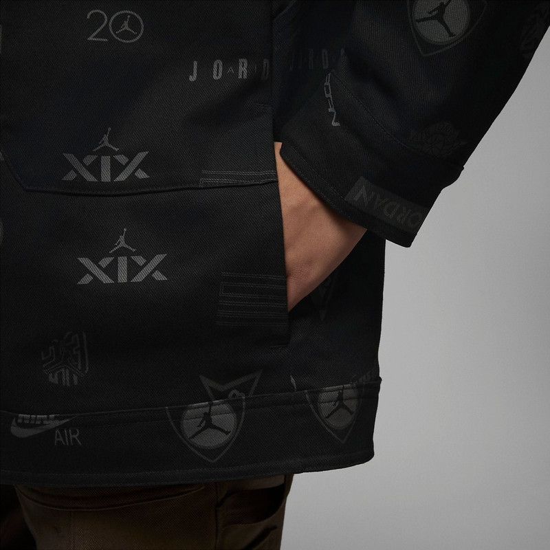 Jordan (WMNS) Air Jordan Trucker Jacket 'Black' DX0385-010 outlook