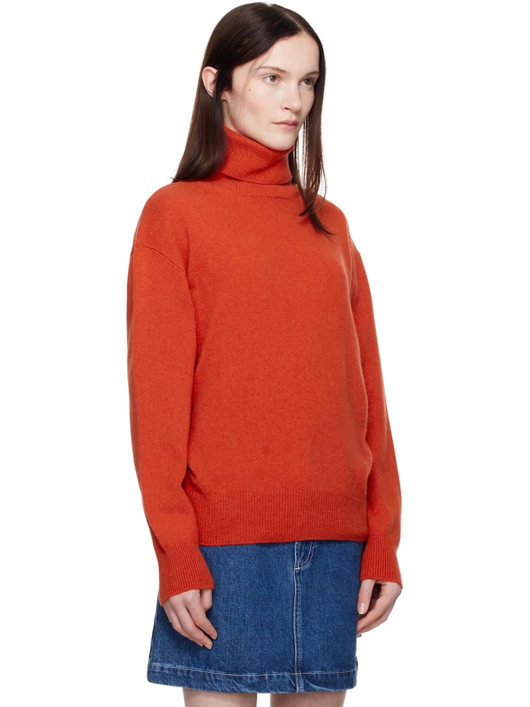 Orange Alma Turtleneck - 2