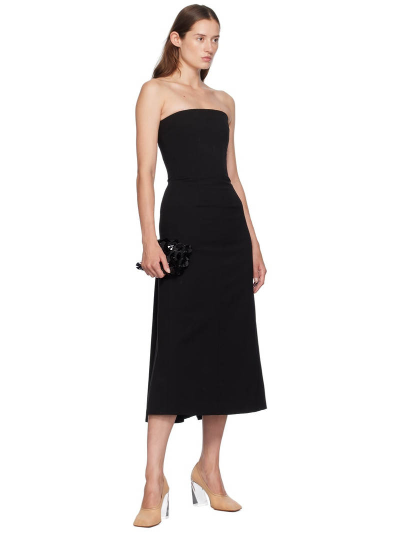 16ARLINGTON Black Noctula Midi Dress outlook