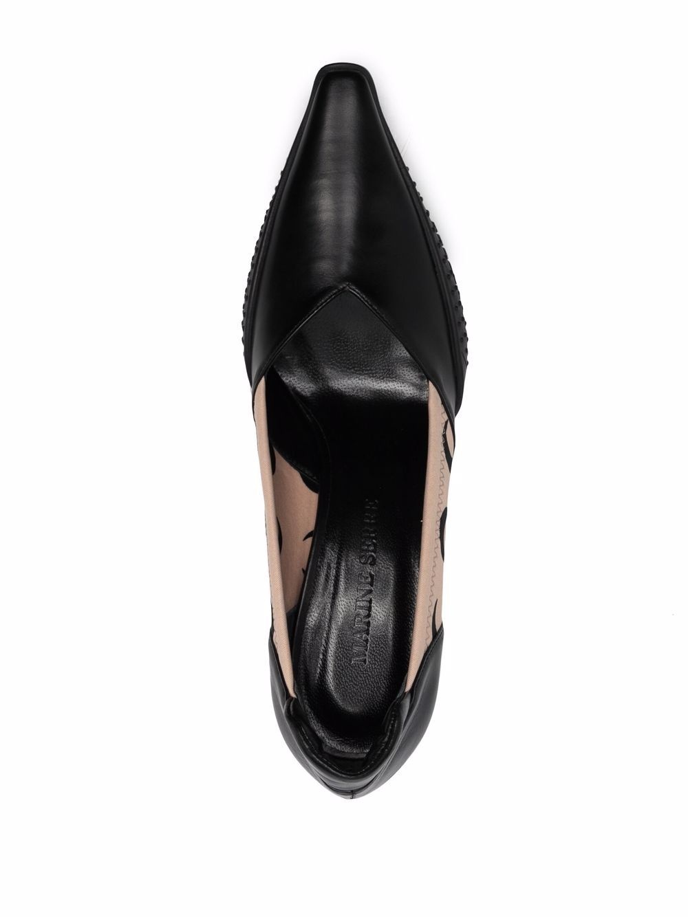 crescent moon-print 75mm pumps - 4