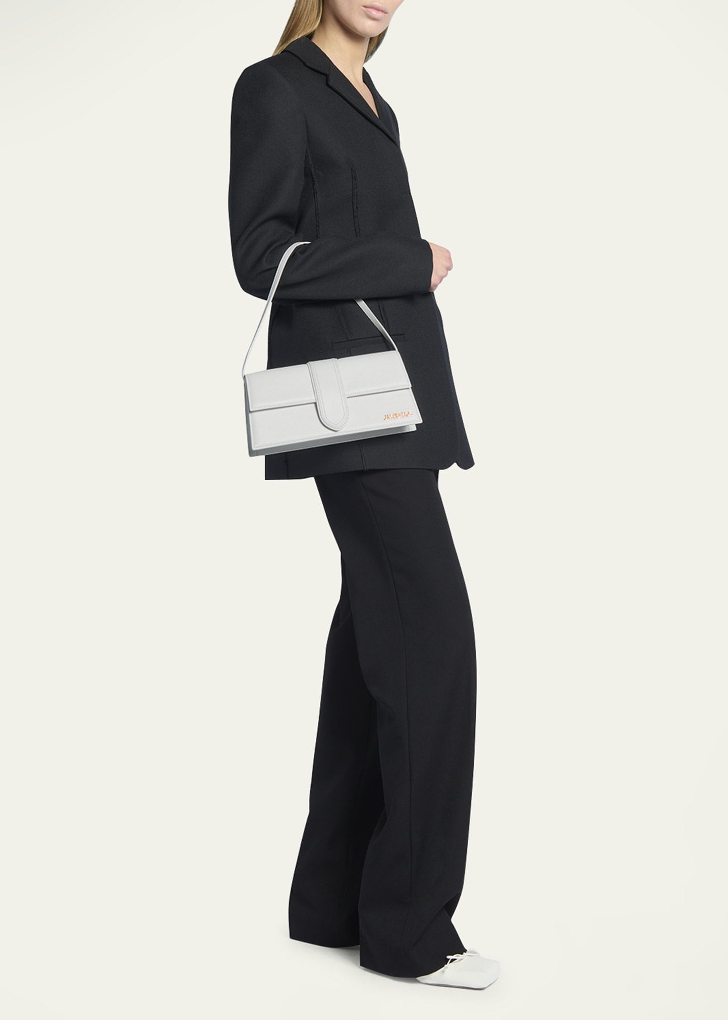 Le Bambino Long Leather Shoulder Bag - 5