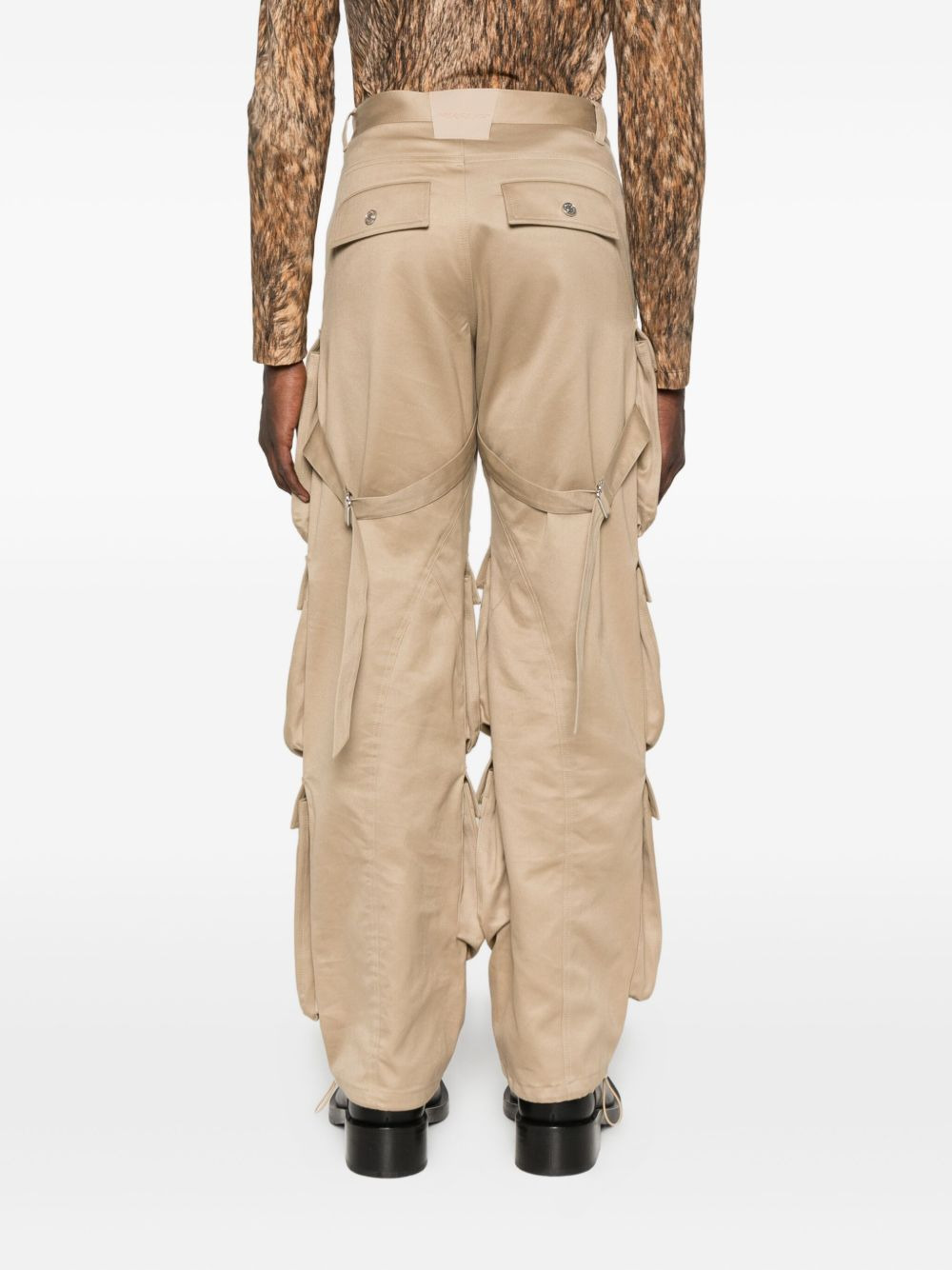 cotton cargo trousers - 4
