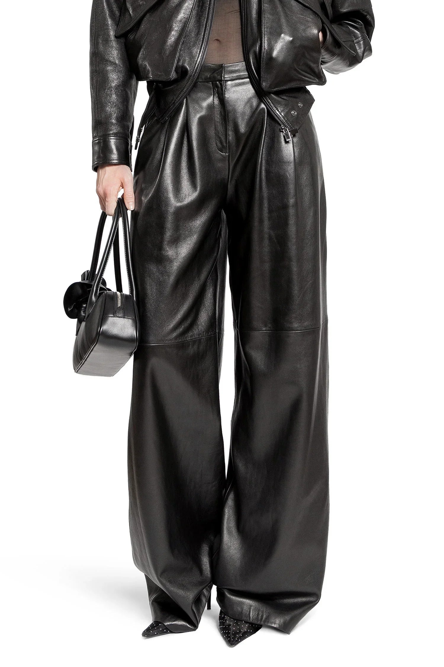 Wide-Leg-Tailored-Leather-Pants - 5