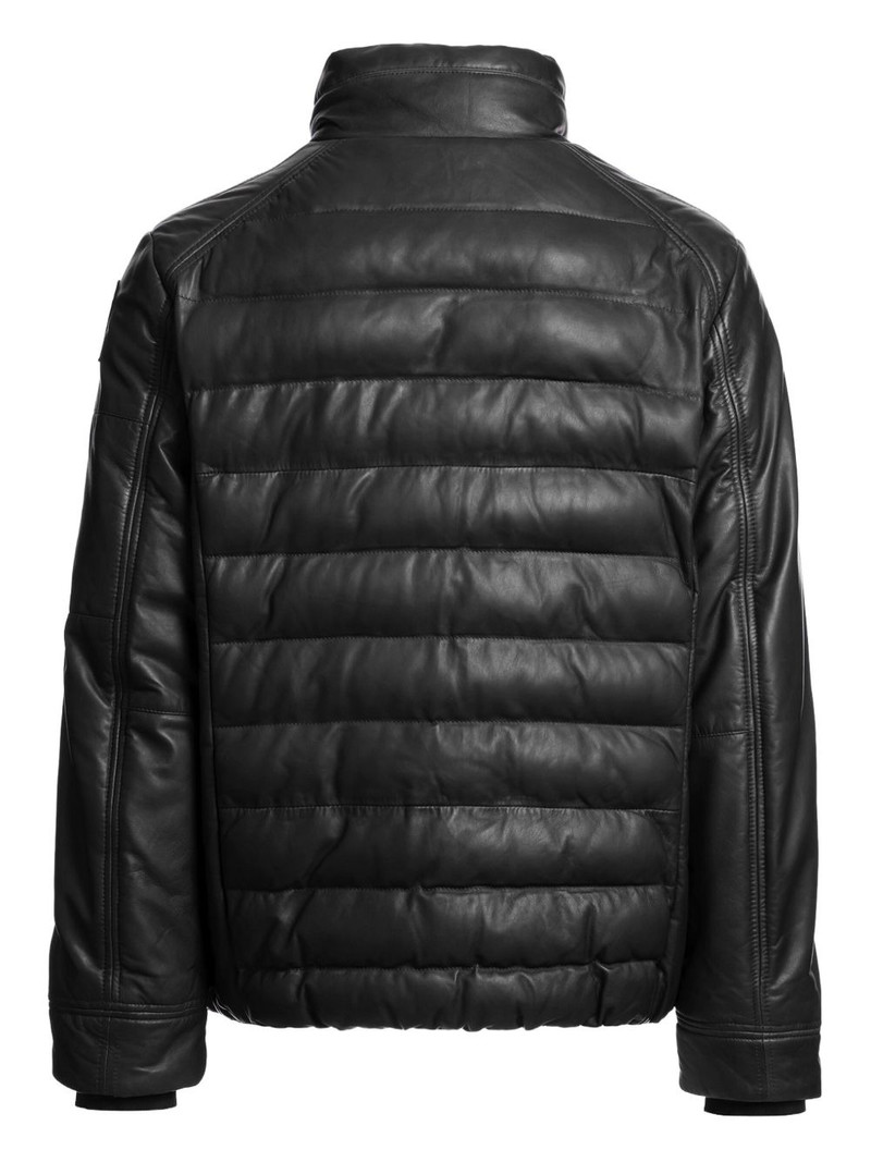 PARAJUMPERS Earnie quilted leather jacket outlook