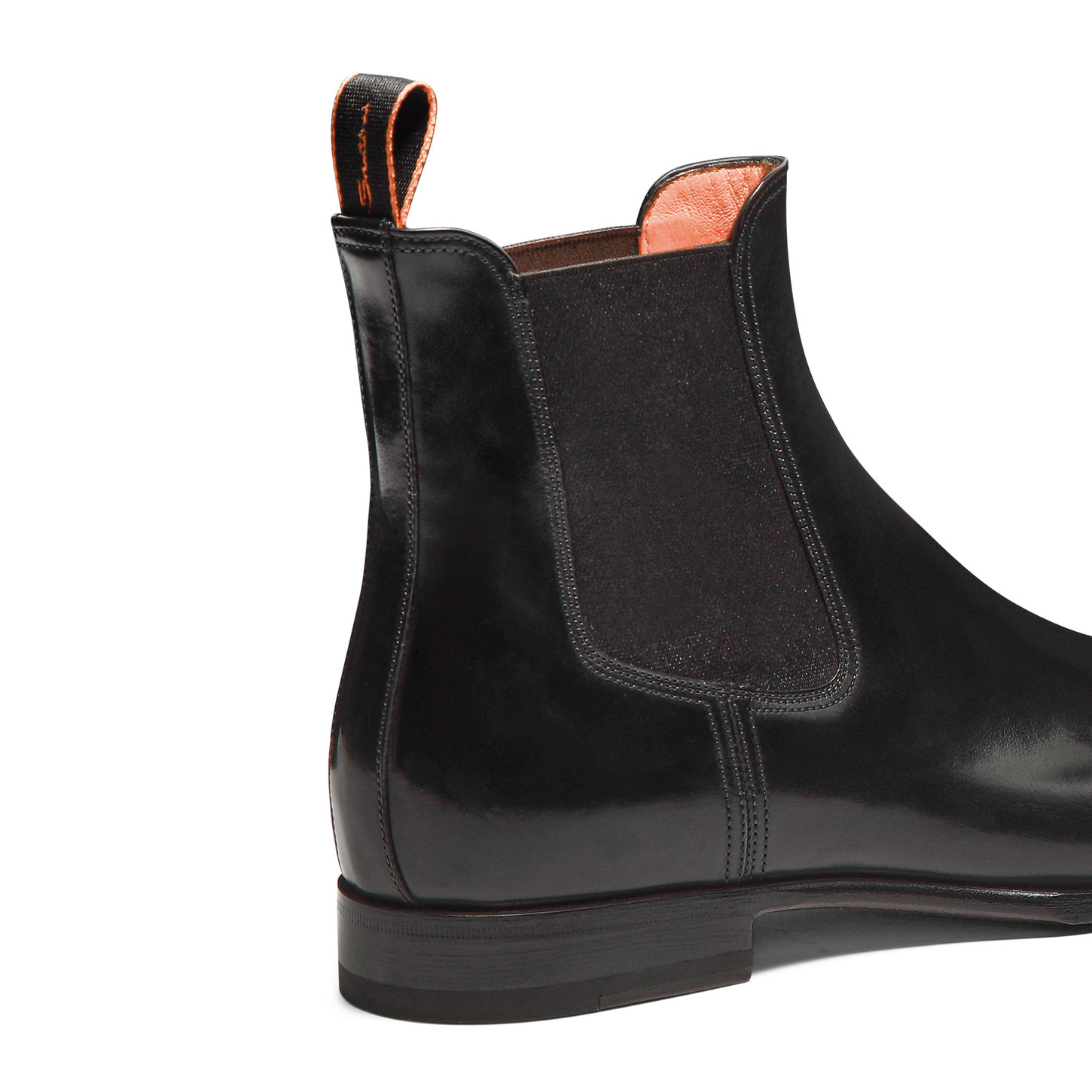 Men’s black leather Chelsea boot - 6
