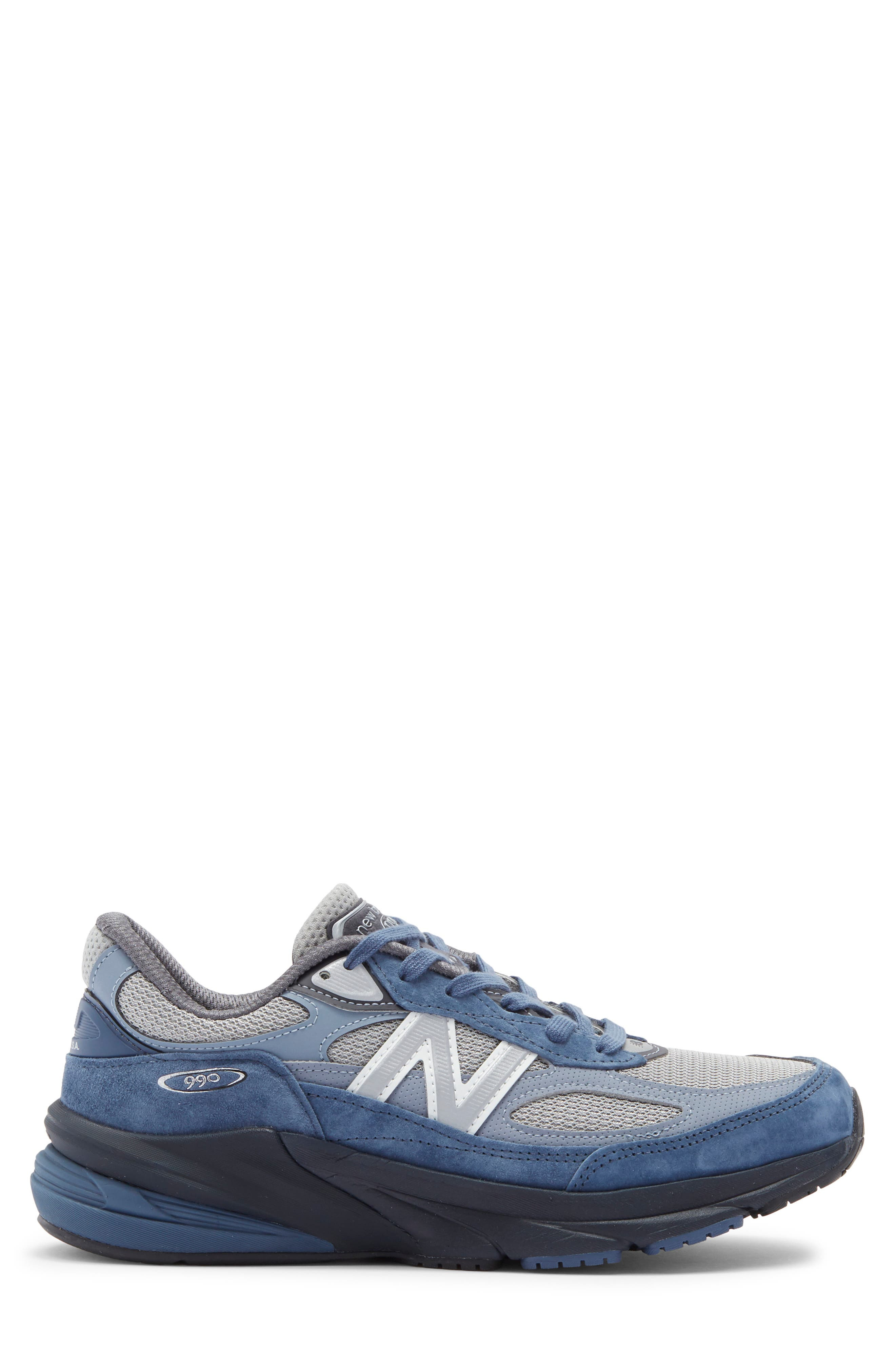 New Balance Made in USA 990 v6 Running Shoe in Vintage Indigo/Eclipse at Nordstrom - 3