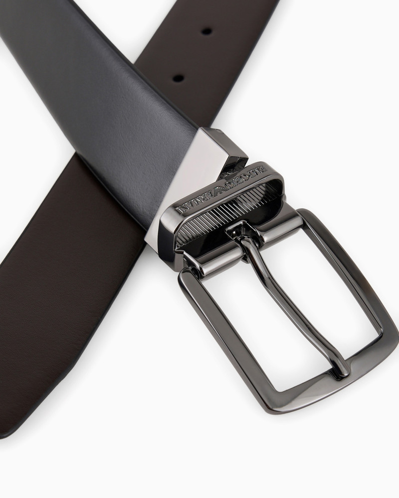 EMPORIO ARMANI Reversible leather belt outlook