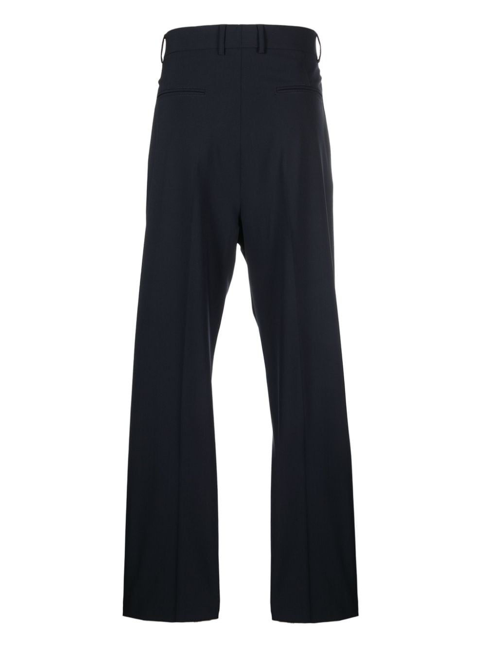 virgin wool blend chino trousers - 4