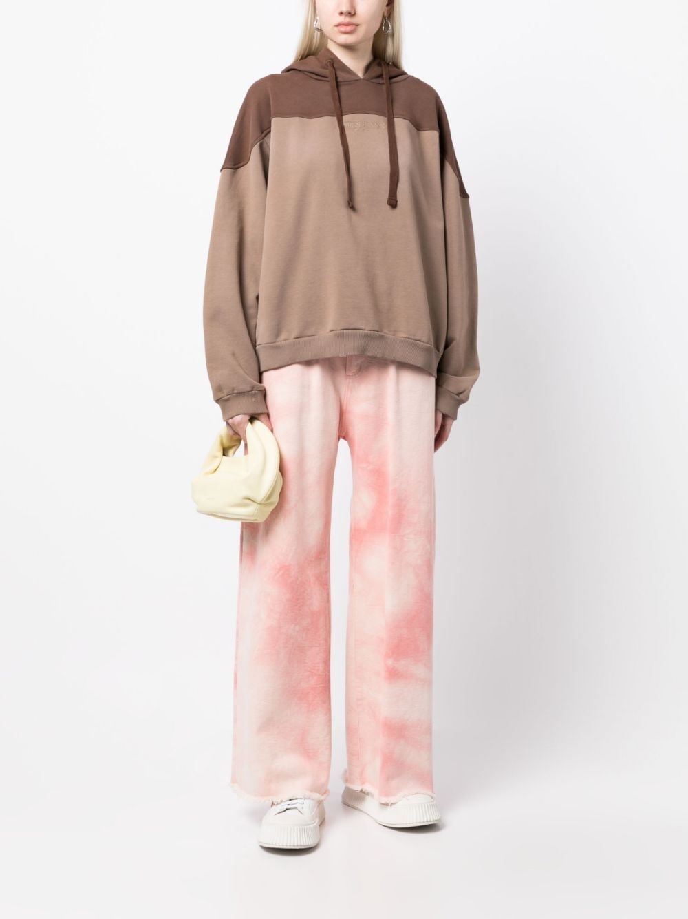 embroidered-logo cotton hoodie - 3