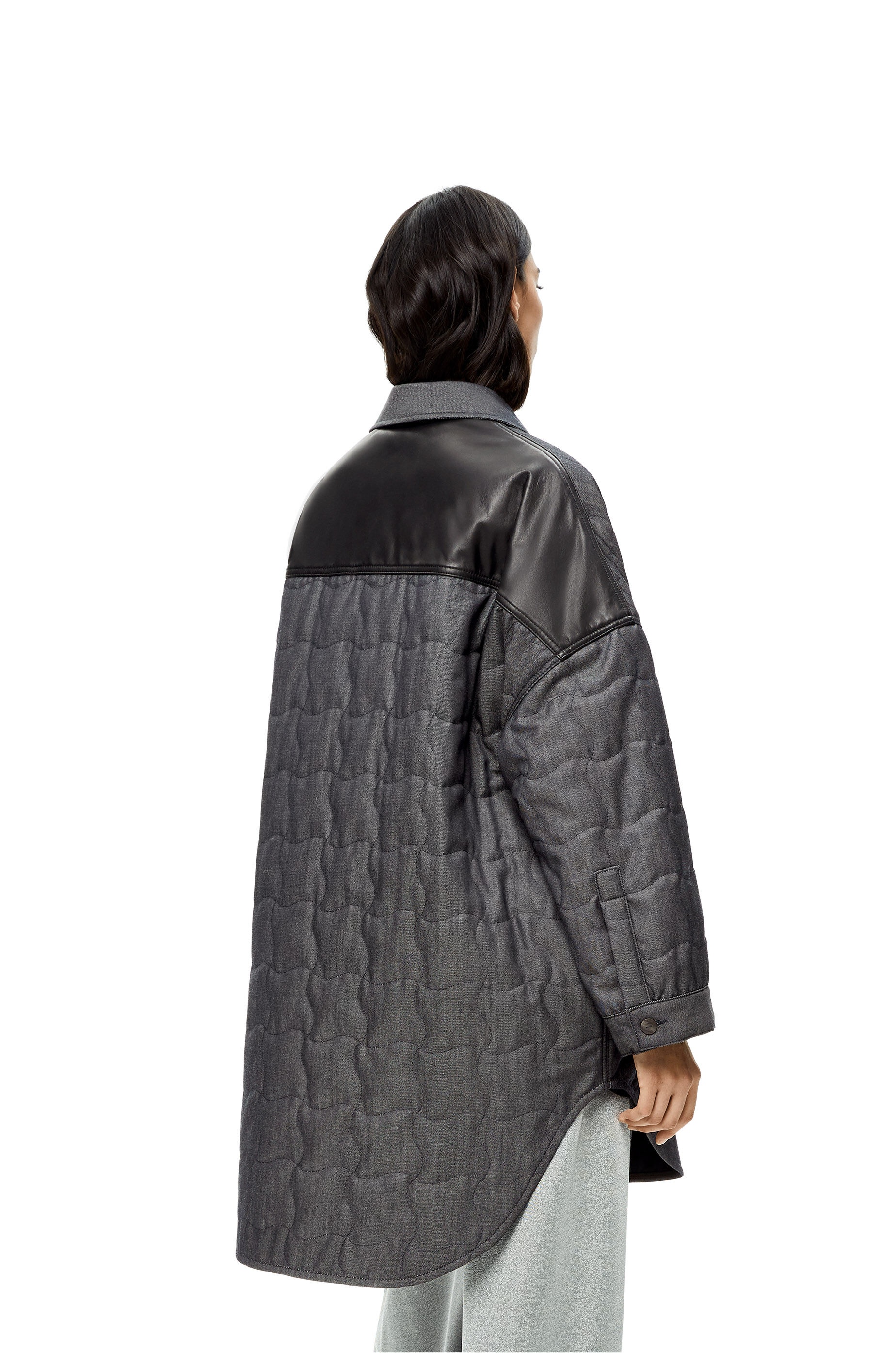 Oversize quilted jacket in cotton - 4