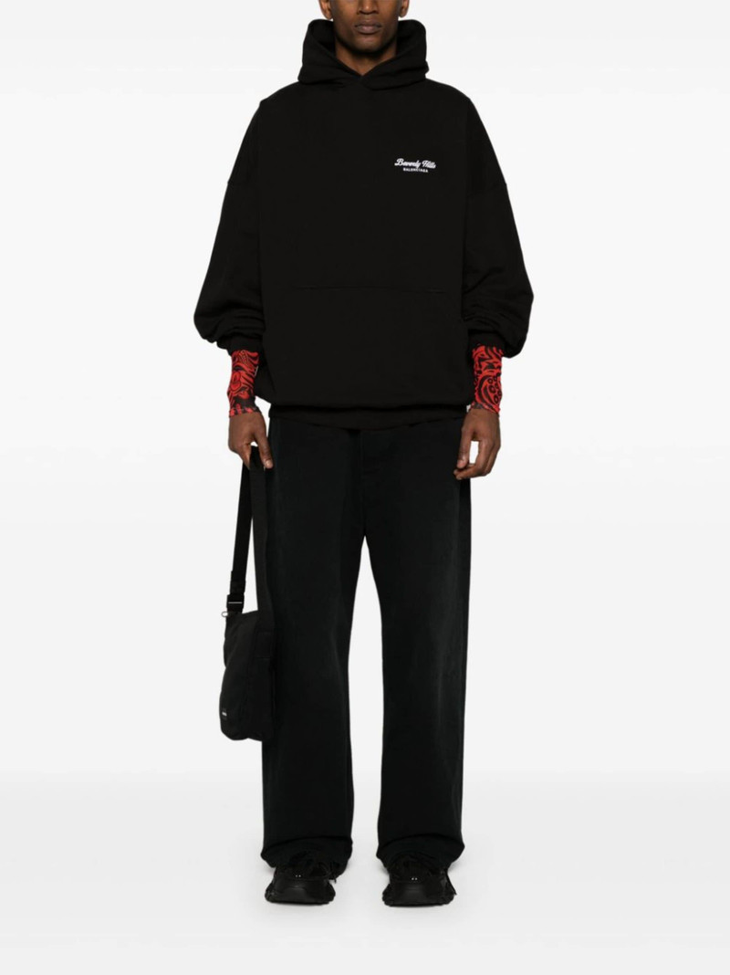 BALENCIAGA Beverly Hills embroidered hoodie outlook