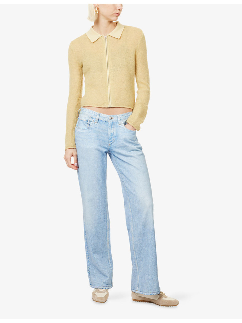 rag & bone Miramar Denim-Print Cotton Trousers outlook