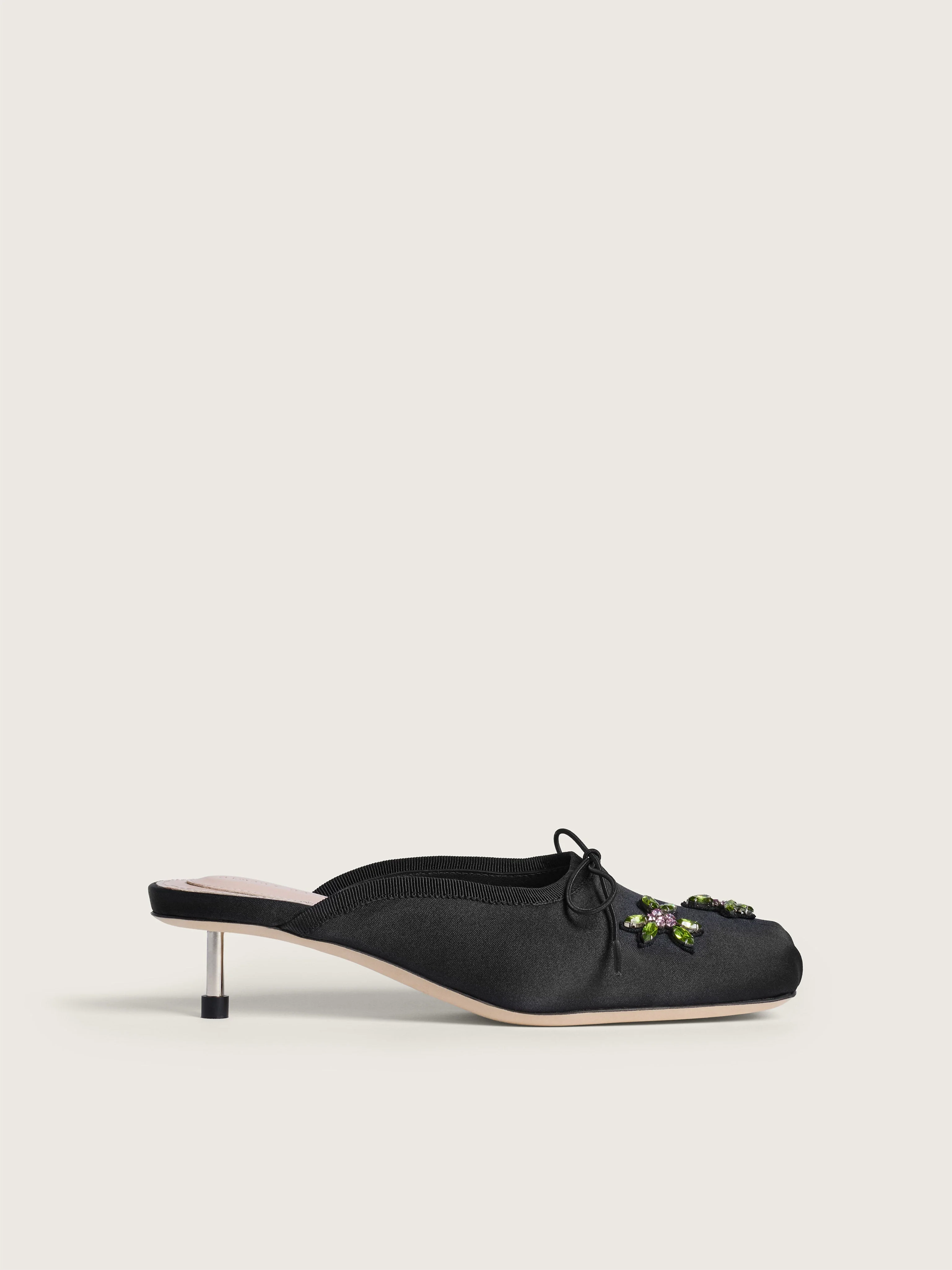 Embellished Pointe Mule Heel - 1