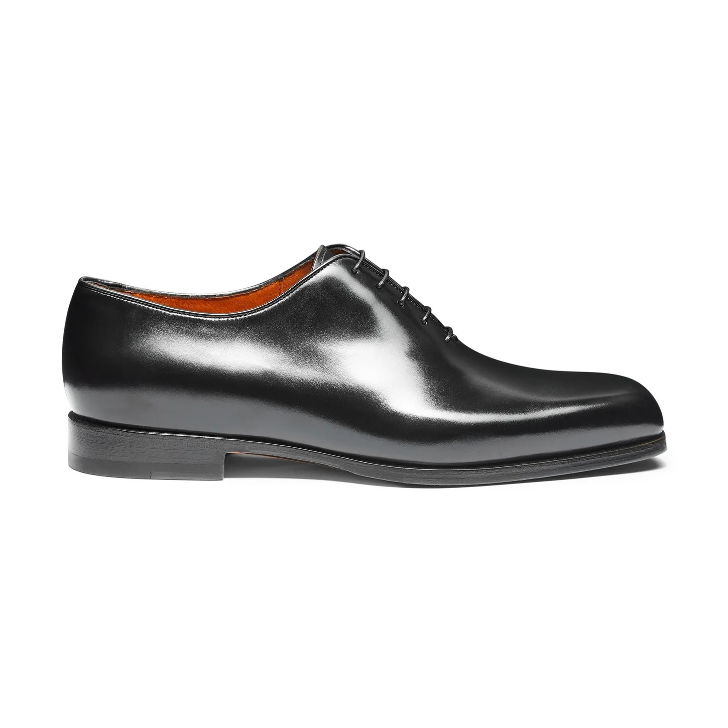 Men's black leather Oxford shoe - 1