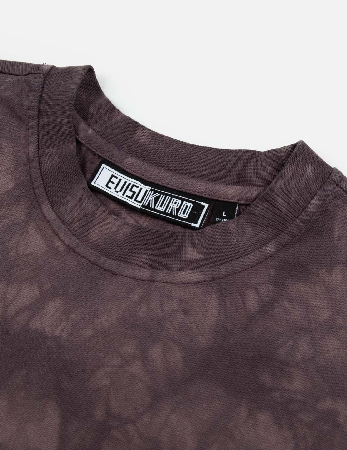 Tie-Dye with Seagull Embroidery Loose Fit T-Shirt - 7