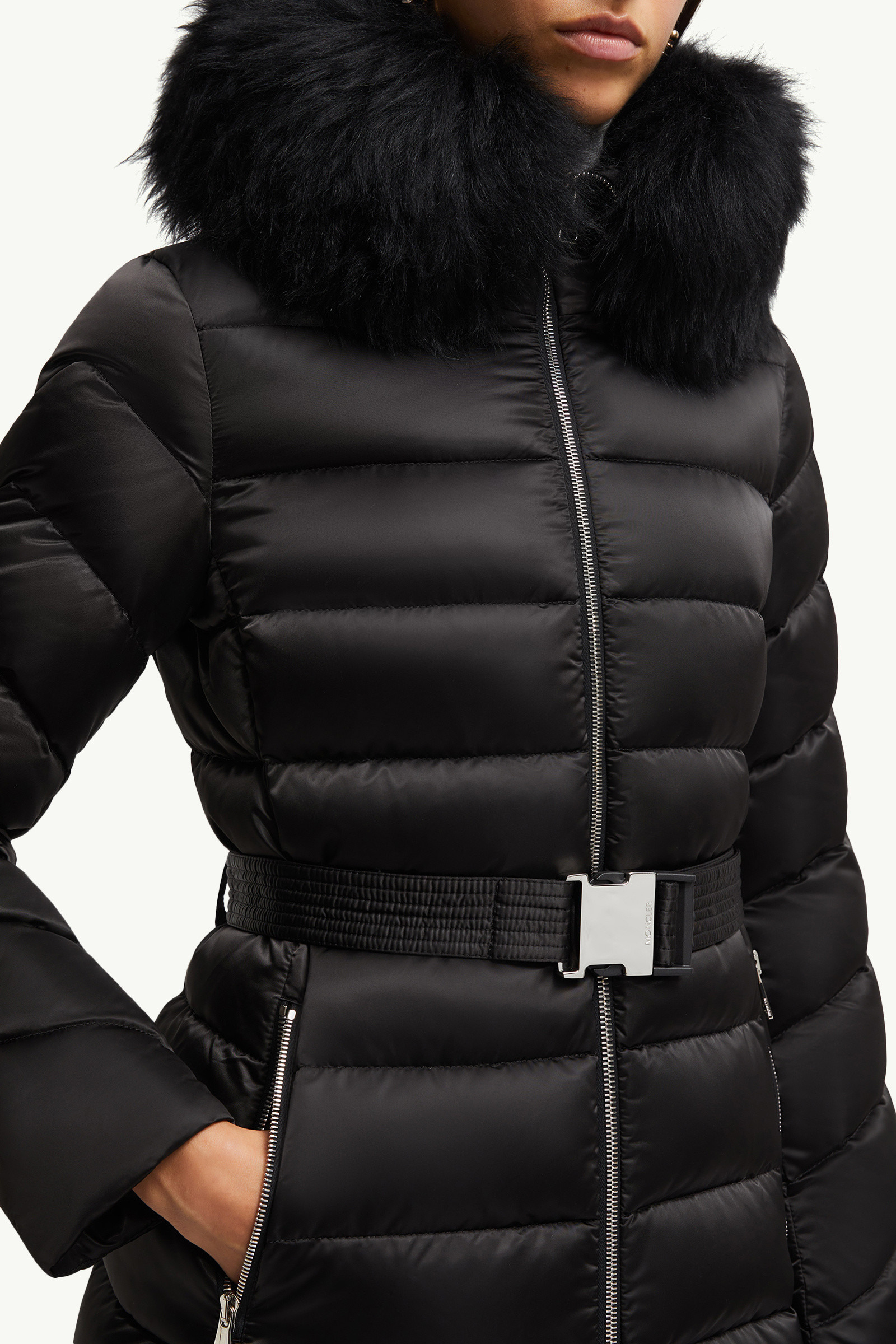 Cupidone Hooded Shearling-Trimmed Short Down Jacket - 6