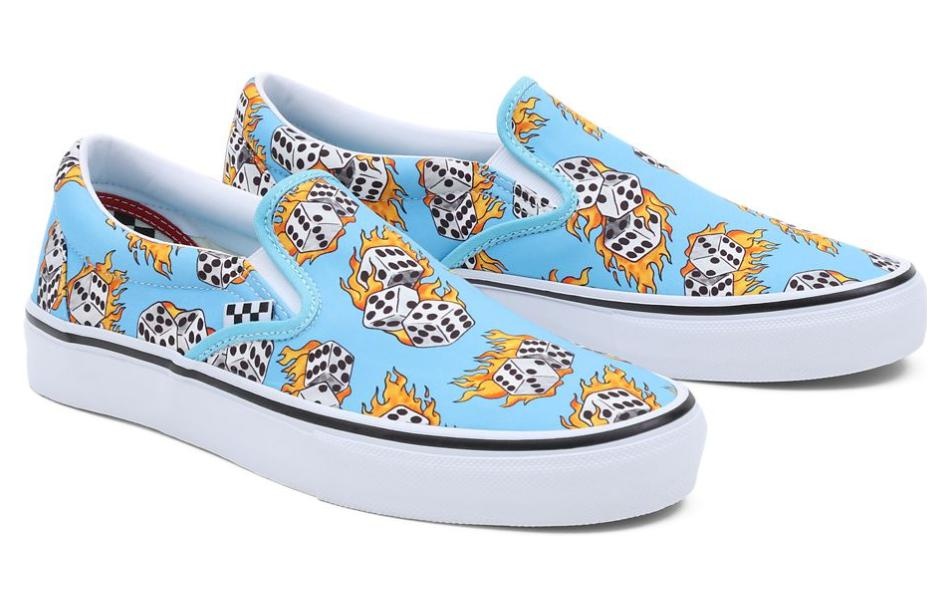 Vans Skate Slip-On 'Blue Flame Dice' VN0A5FCABM6 - 3