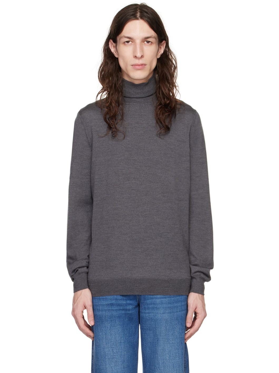 Gray Dundee Turtleneck - 1