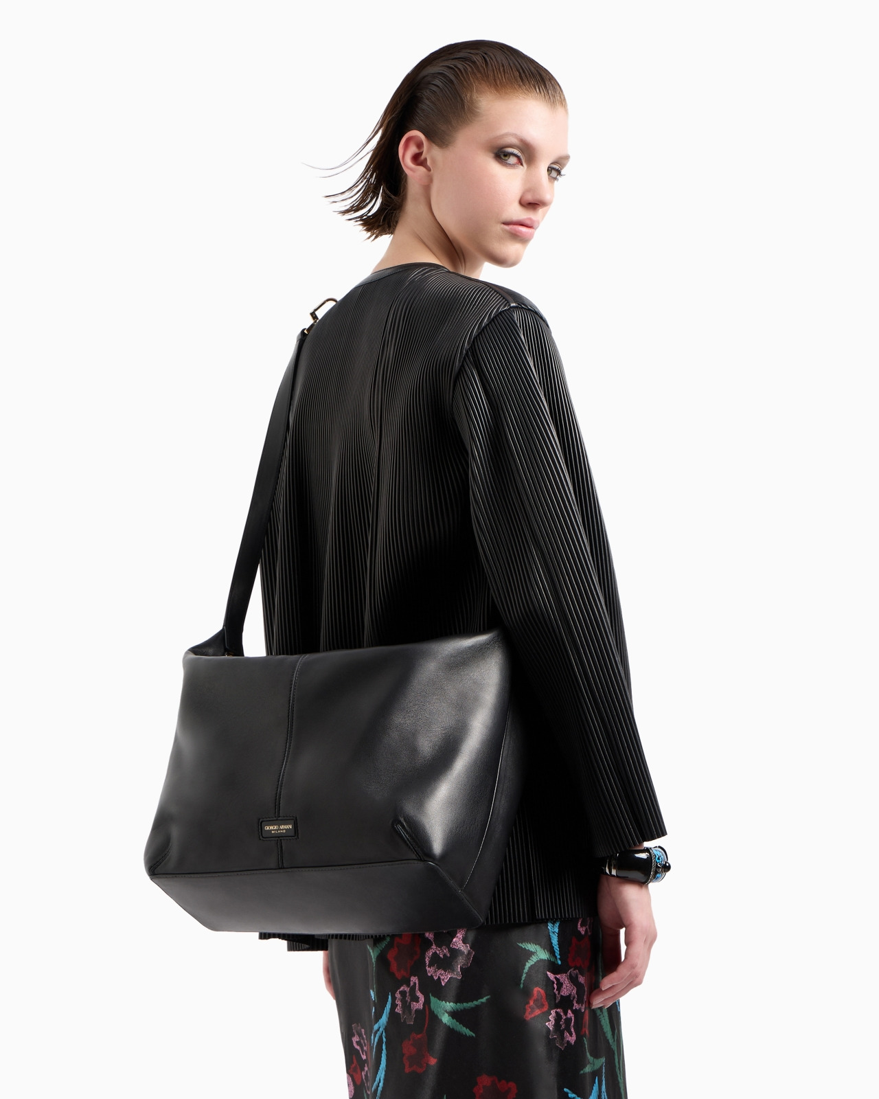 ASV la Prima Soft large hobo bag in patent nappa leather - 7