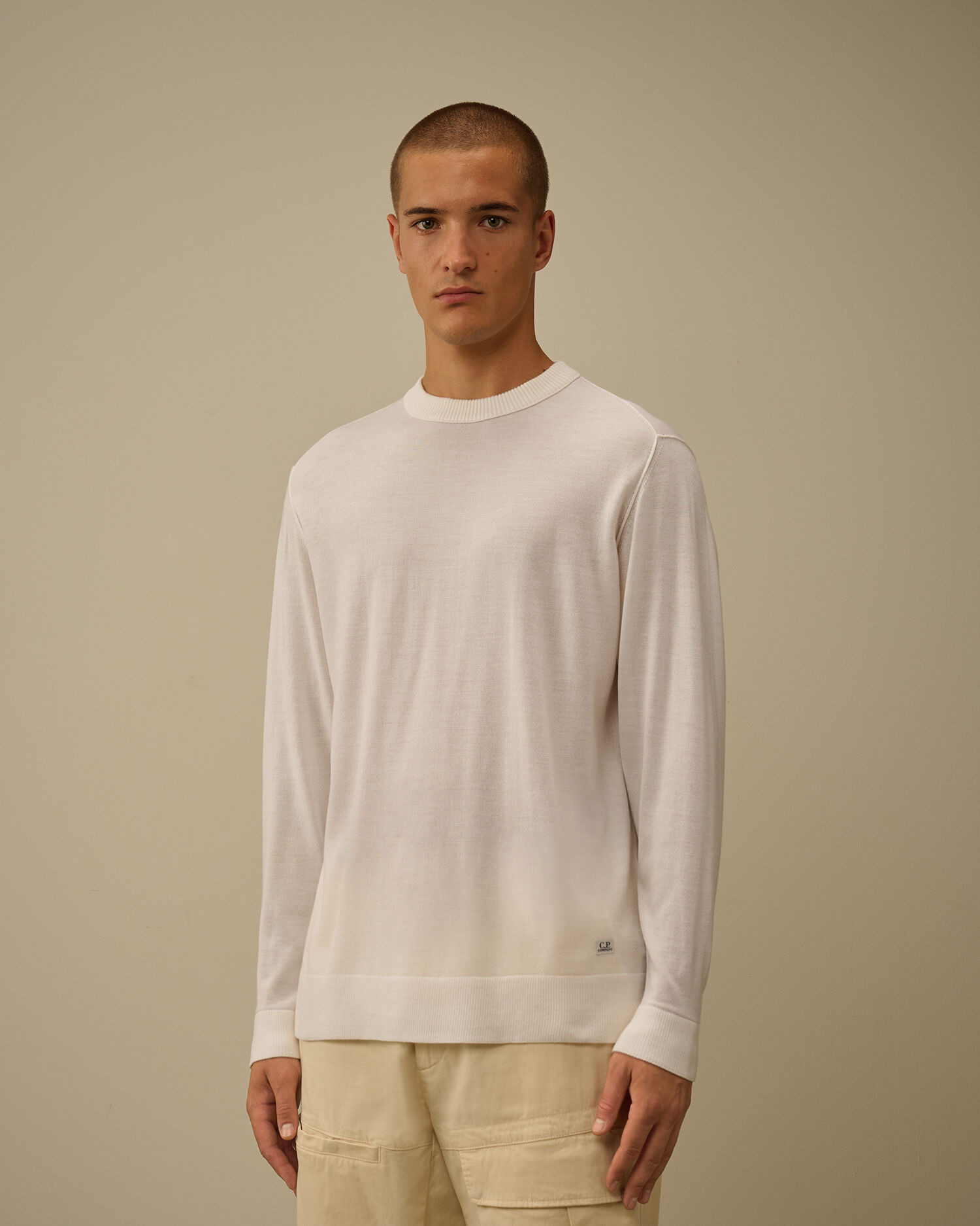 Silk Ultrafine Merino Wool Crewneck Sweater - 3