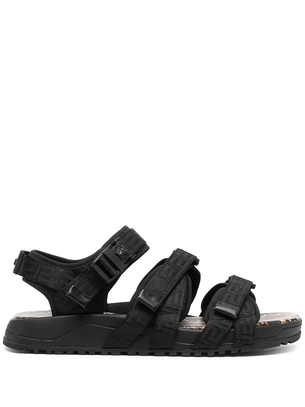 Graecia snake-print leather sandals - 1