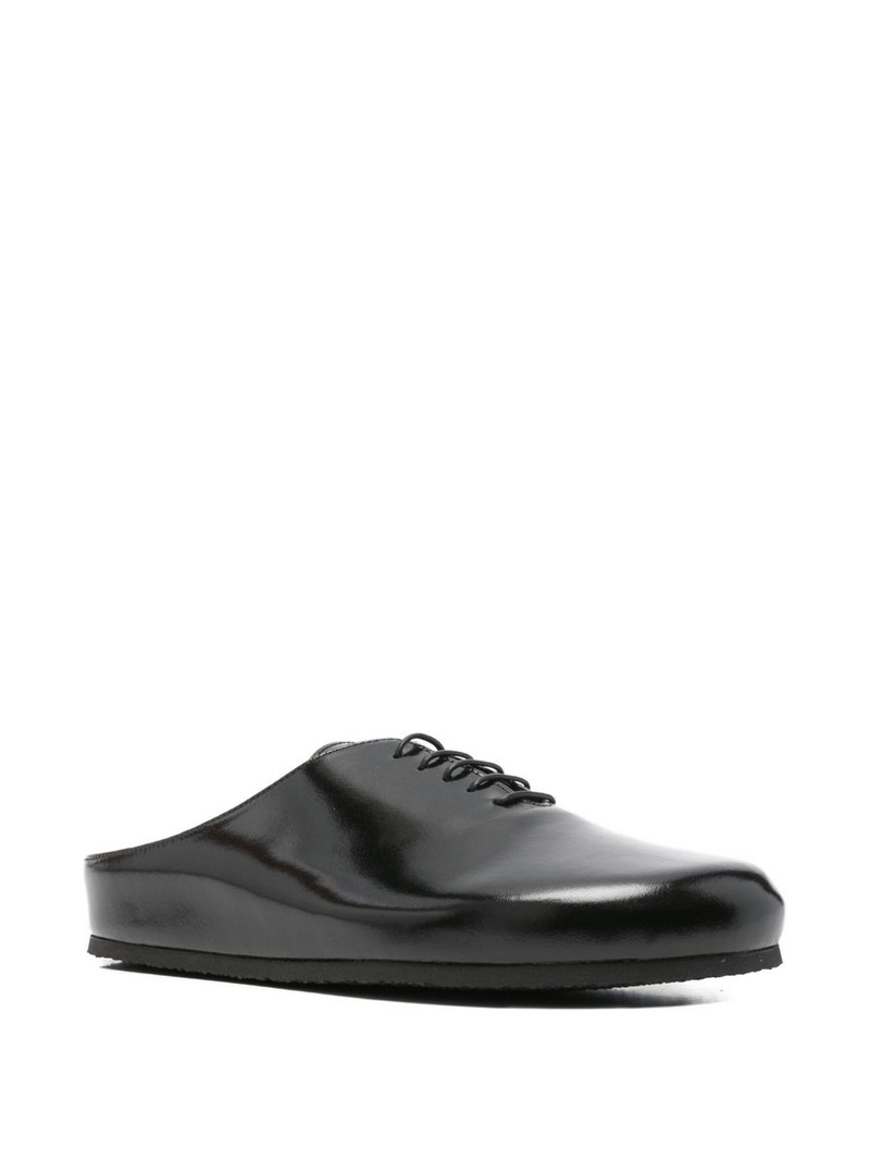 JACQUEMUS lace-up flat mules outlook