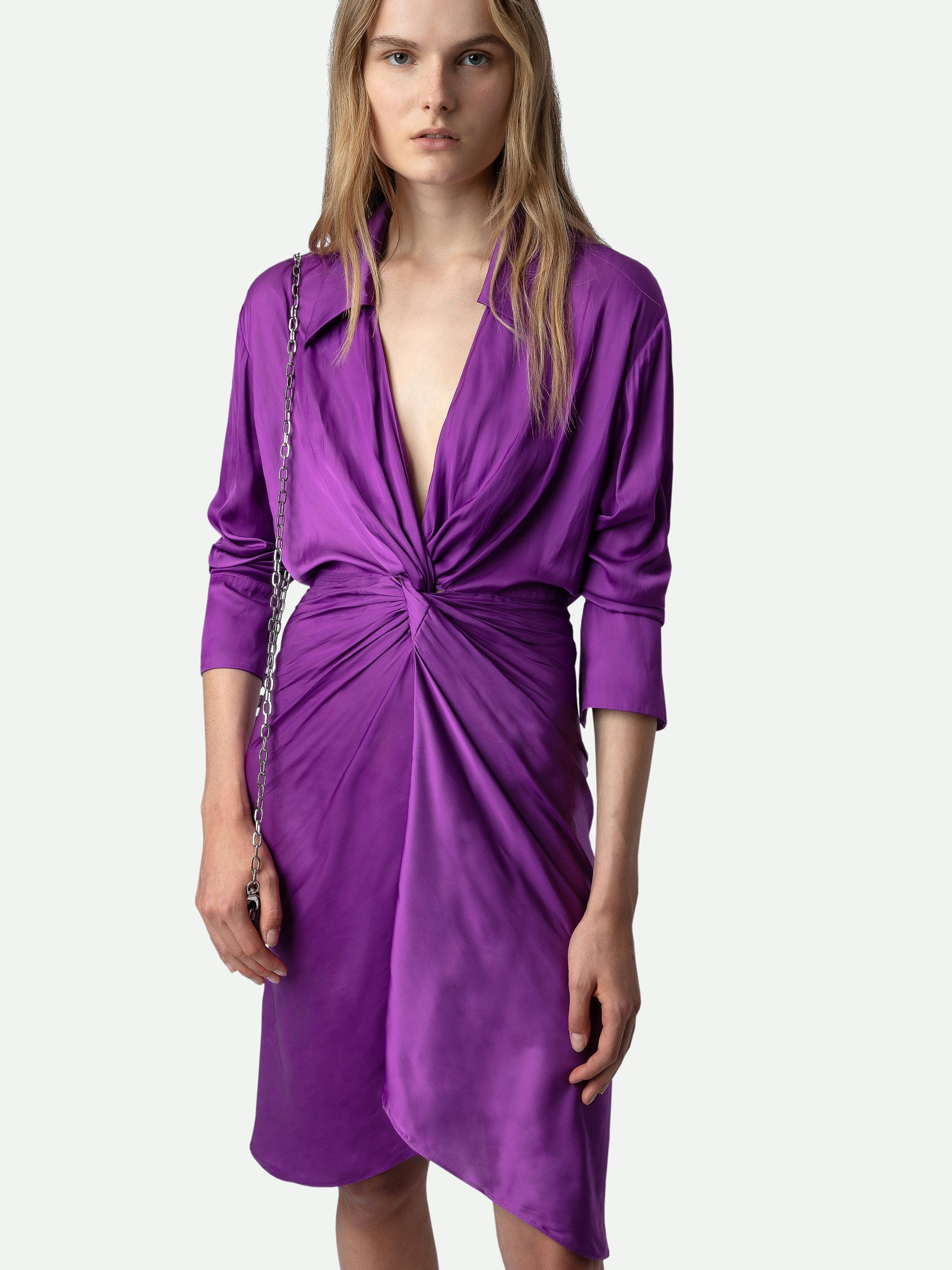 Rozo Satin Dress - 6