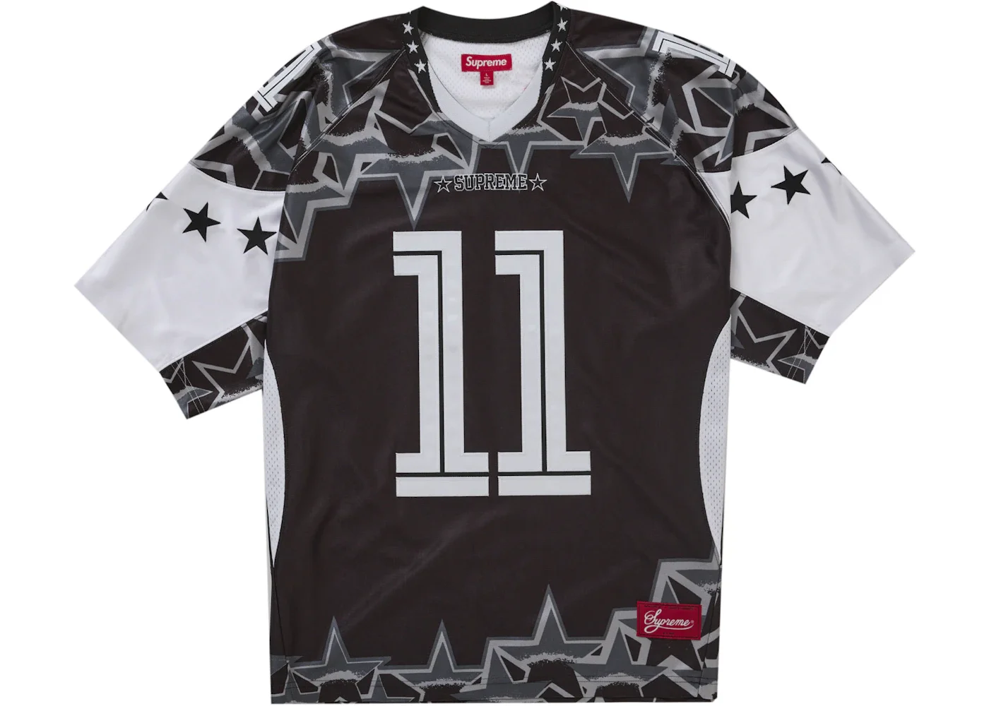 Supreme Stars Football Jersey Black - 1