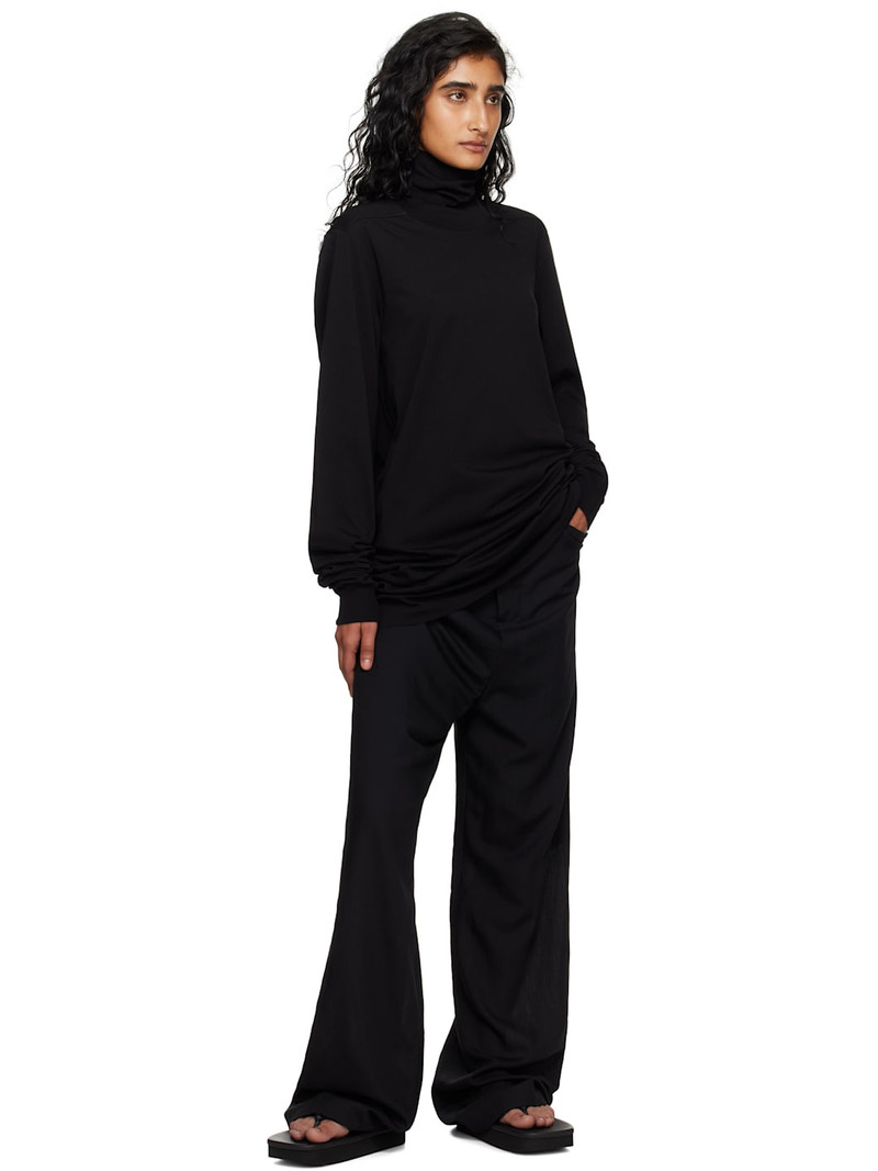 Rick Owens Black Concordians Surf Turtleneck outlook
