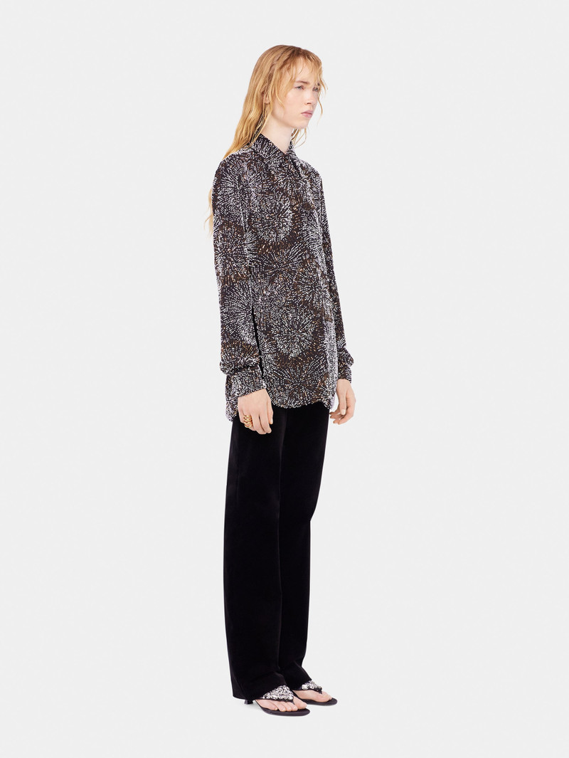 CREPE SHIRT WITH PEARL EMBROIDERY 3