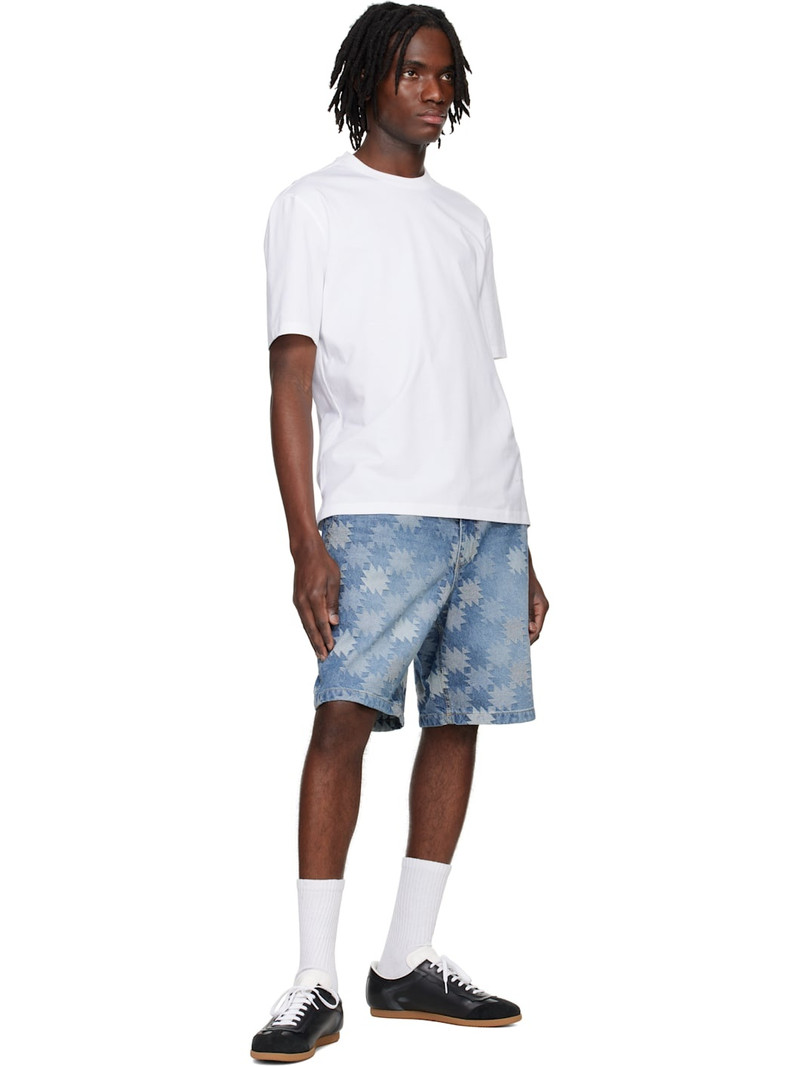 SOLID HOMME White Embroidered Logo T-shirt outlook
