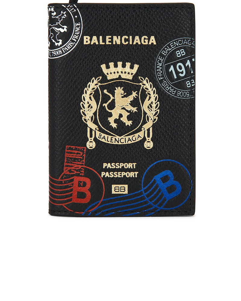 BALENCIAGA Passport Card Holder Charm outlook