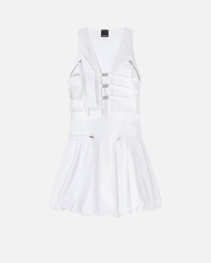 MINI DRESS WITH BALLOON SKIRT AND VEST - 1