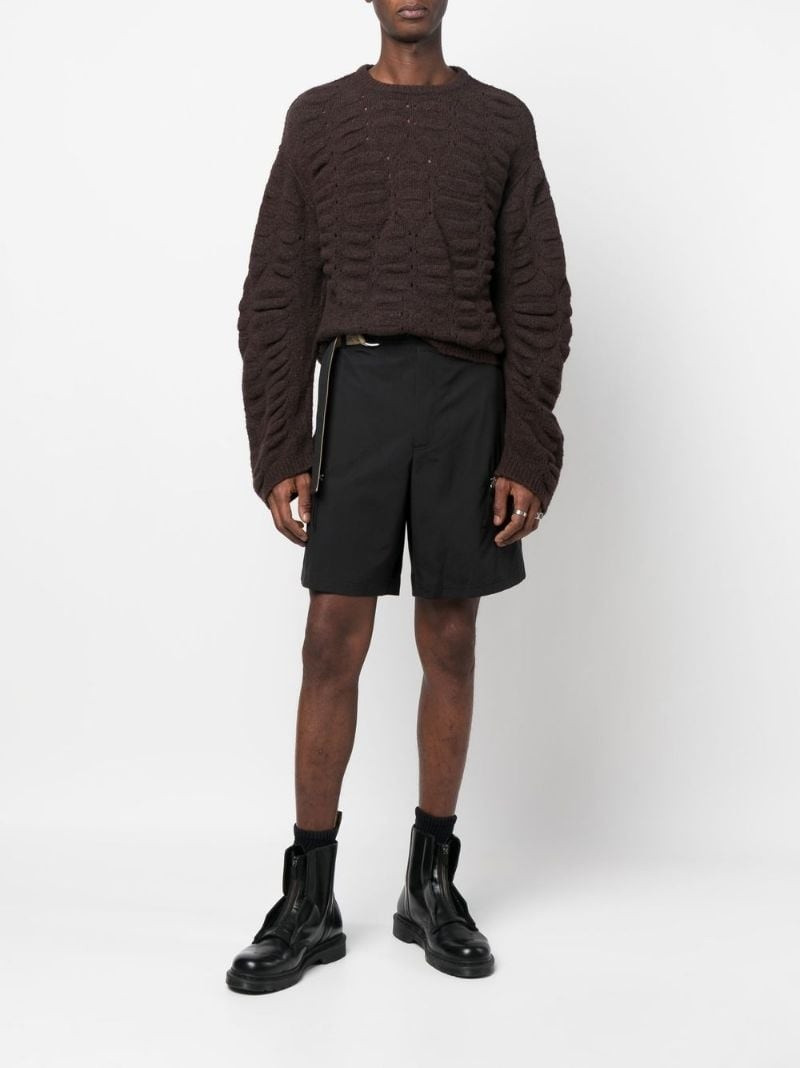 Helmut Lang belted cargo shorts outlook
