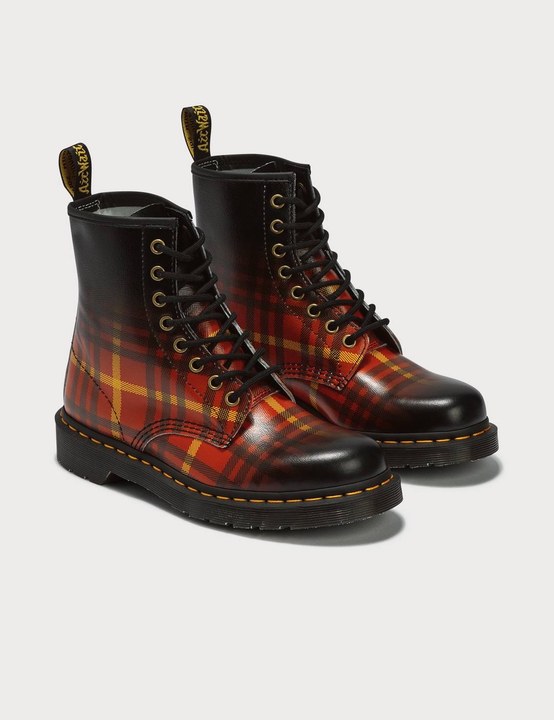 1460 Tartan Leather Boots - 1