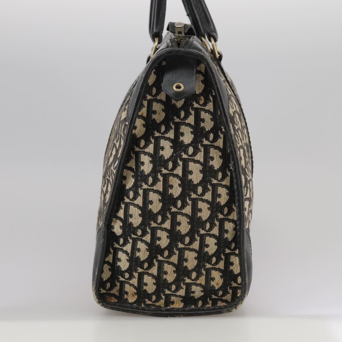 DIOR Trotter Canvas Hand Bag Navy - 4