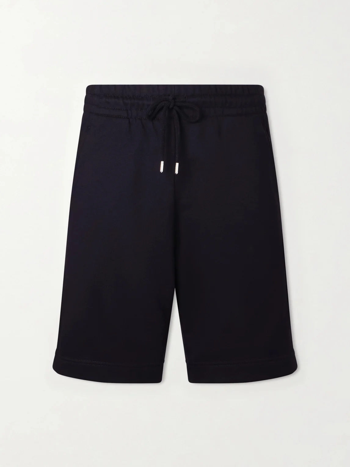 Straight-Leg Cotton-Jersey Drawstring Shorts - 1