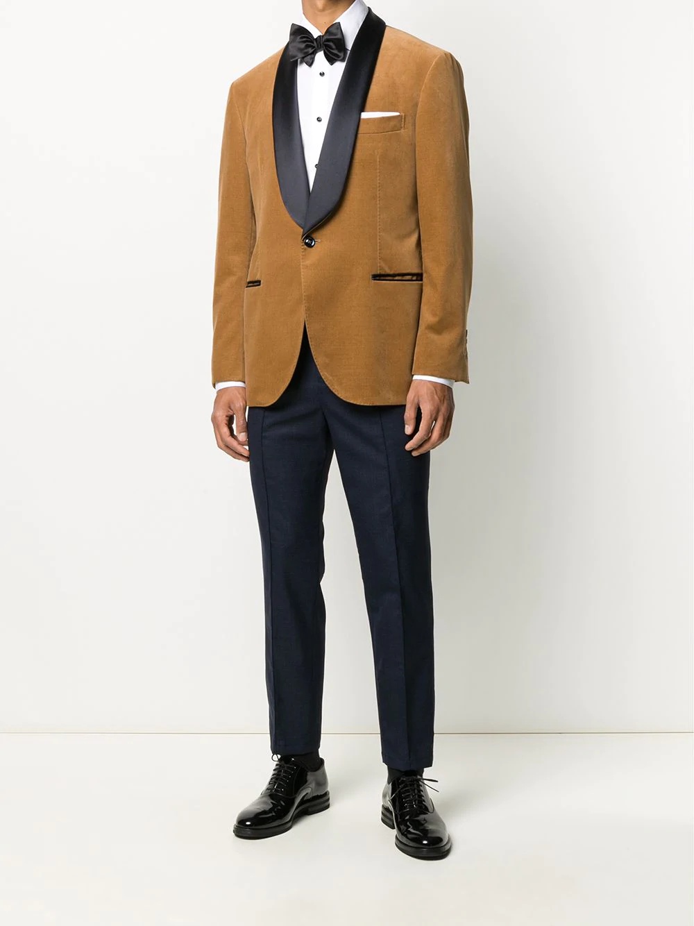 contrasting lapel dinner suit - 2