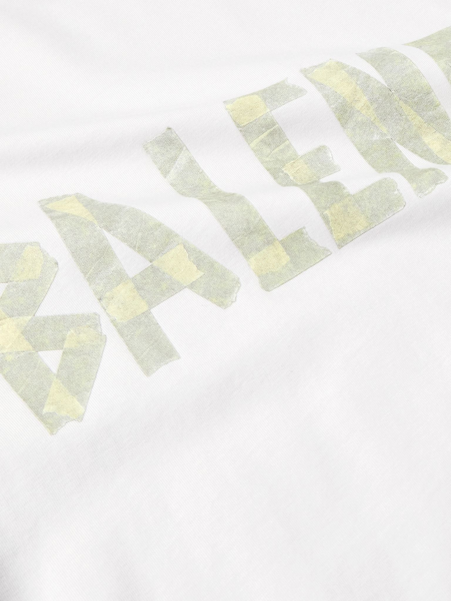 Oversized Distressed Logo-Print Cotton-Jersey T-Shirt White - 4