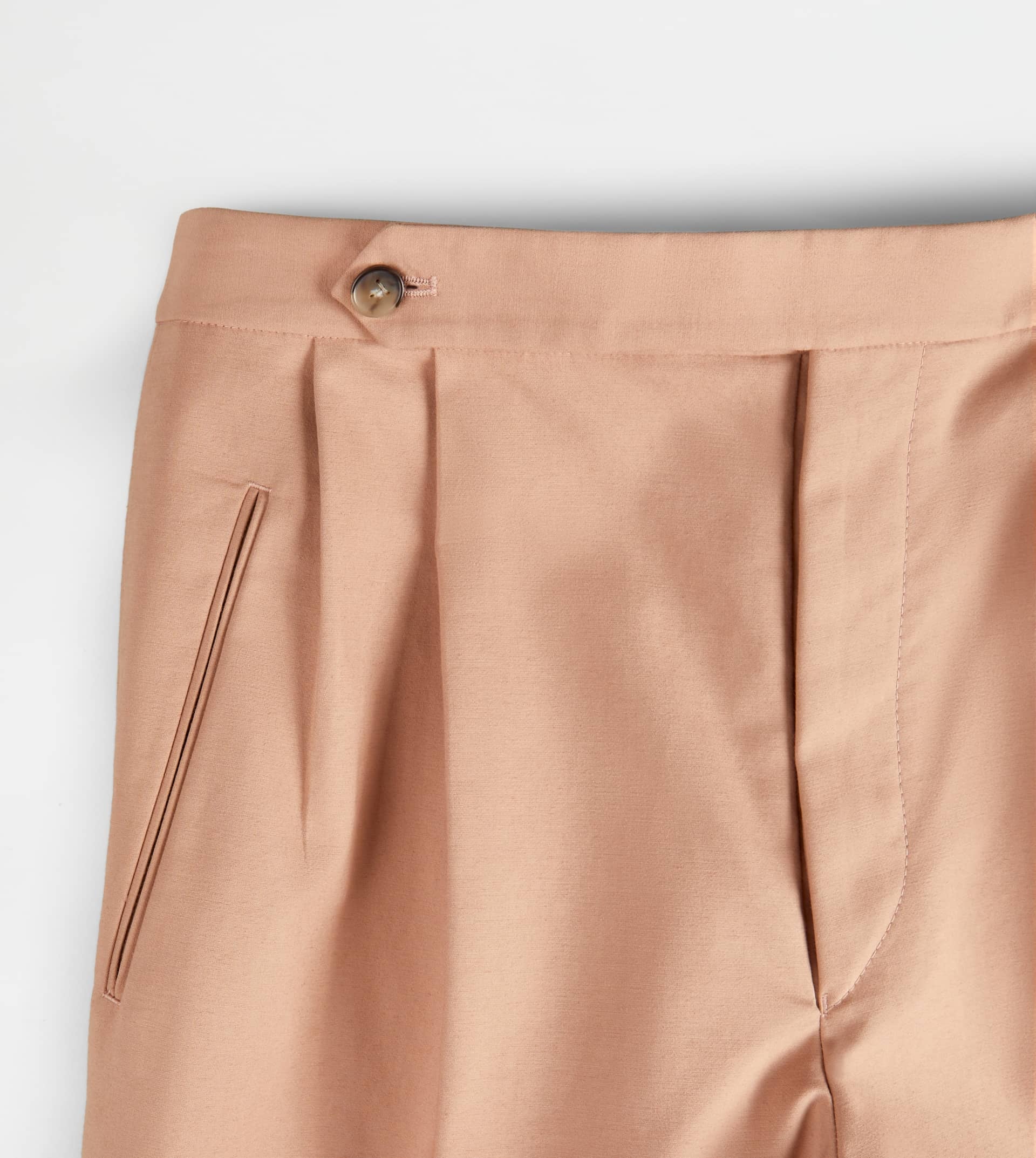 PANTS IN STRETCH COTTON - BEIGE - 7