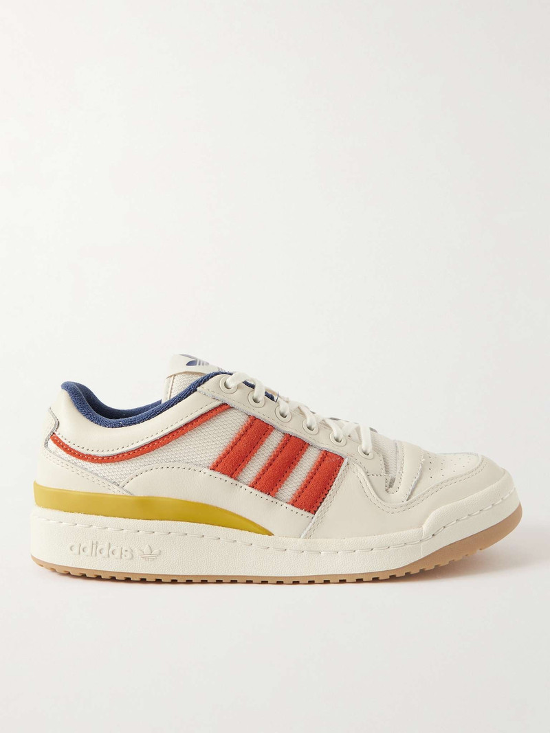 + WOOD WOOD Forum Low Leather, Mesh and Suede Sneakers - 1